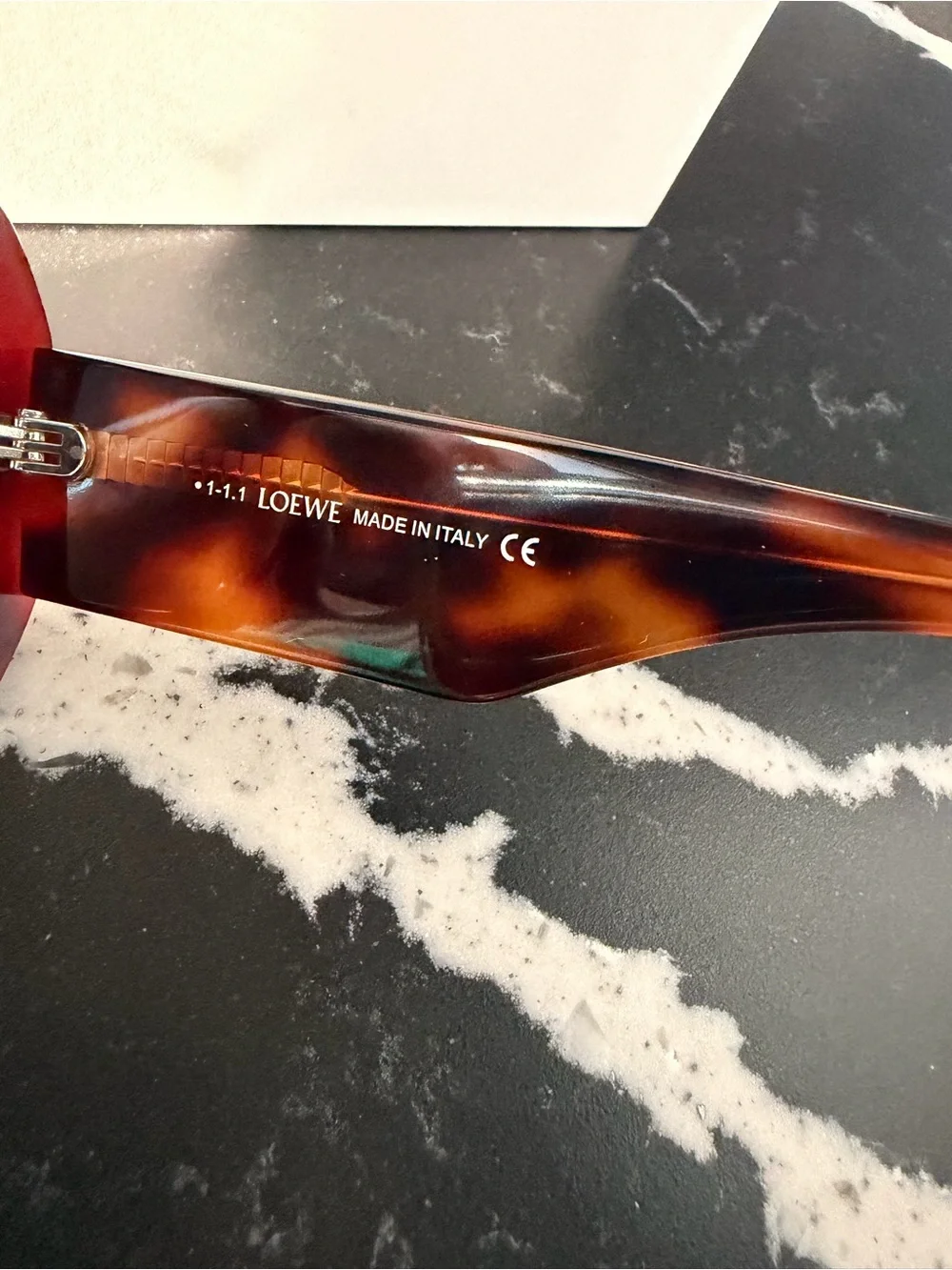Loewe Oversized Square Tortoiseshell Frame Sunglasses - Brown
